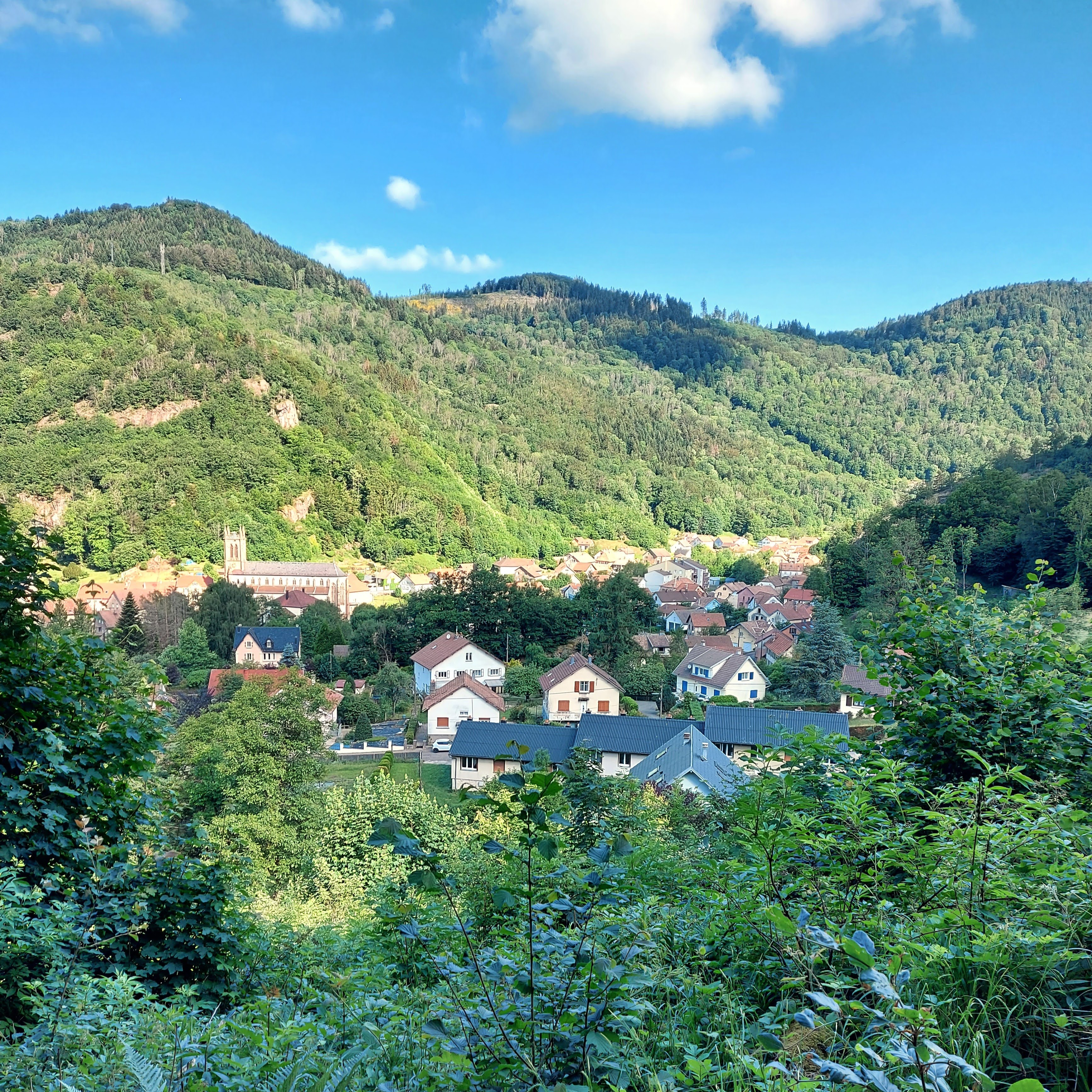 Photo of Plancher-les-Mines from the hills